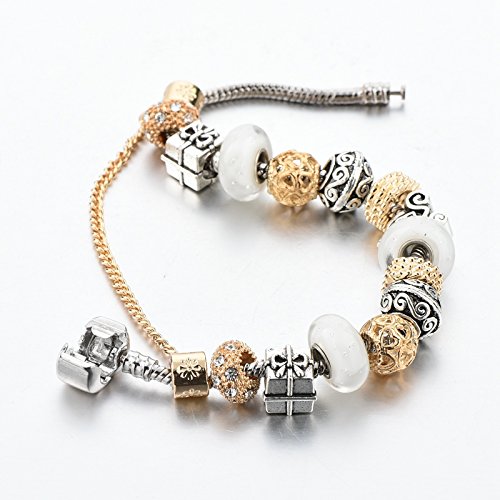 Crystal Heart Bracelet - Base Metal