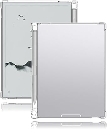 Crystal Clear TPU Case for Viwoods AiPaper Mini 8.2 Inch - Anti-Yellowing Shockproof Soft Protective Cover