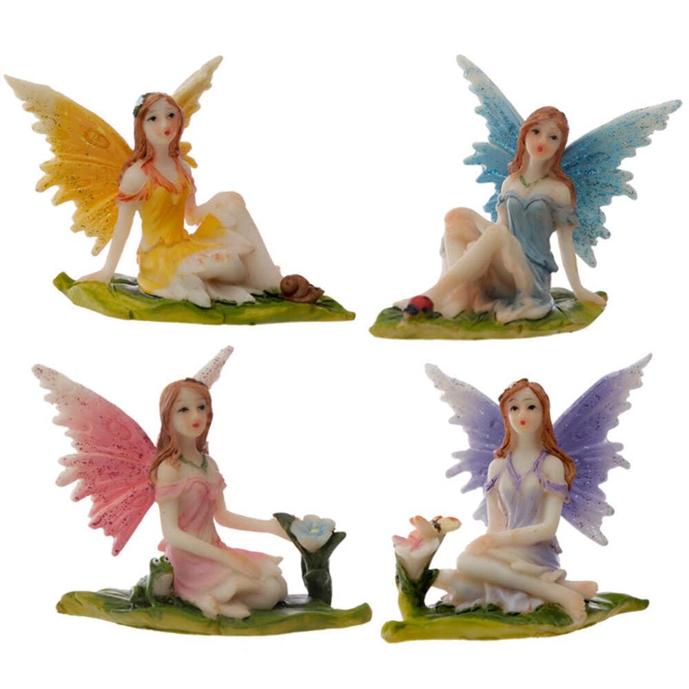 Puckator Flora & Fauna Meadow Flower Fairy Figurine - Home Living Room Decoration - Gifts For Men Women
