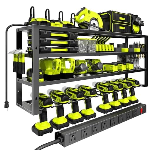 Large Power Tool Organizer with Charging Station