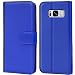 Produktbild Conie Handyhülle für Samsung Galaxy S8 Hülle, Premium PU Leder Flip Case Booklet Cover Weiches Innenfutter für Galaxy S8 Tasche, Blau