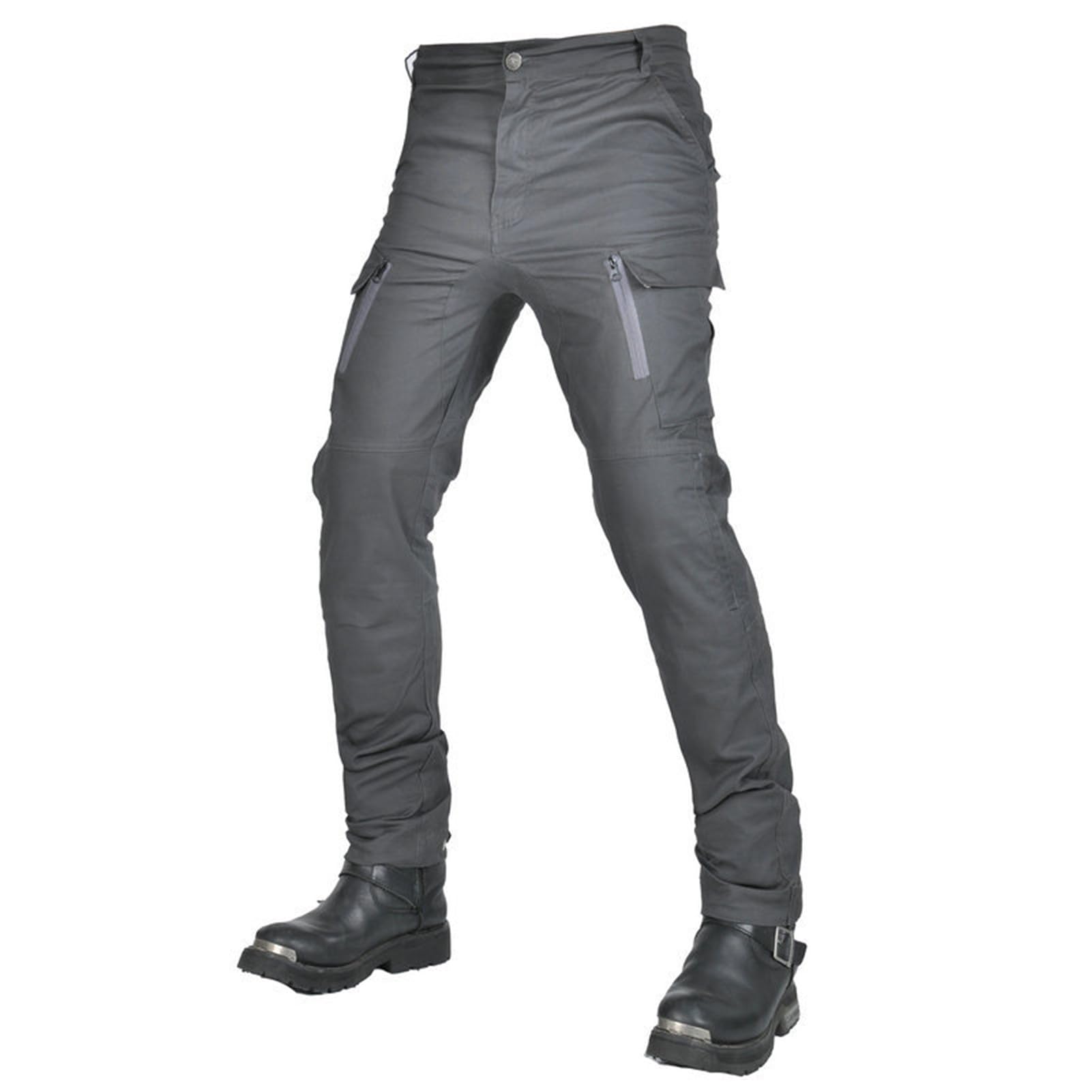 Pantaloni Moto Uomo, Pantaloni Moto, Jeans Moto Uomo con Protezioni, Pantaloni Cargo da Motociclista a Vita Alta Traspiranti 4X Equipaggiamento di Protezione