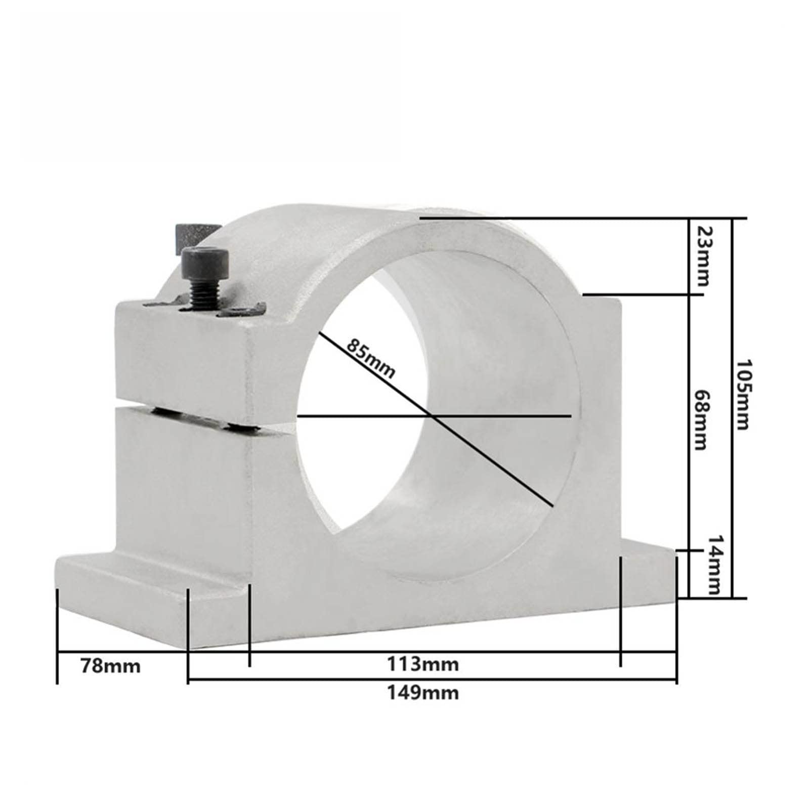 Zestaw silnika wrzeciona CNC Wrzeciono robocze metalowe, silnik wrzeciona 2, kW do żelaza, miedzi, stali 800H-Z Pole = 4 & Puling VFD I 8. Uchwyt 5 mm i pompa 75W