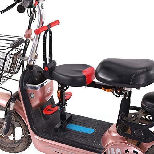 Selle de vélo électrique, siège de vélo électrique pour Enfant siège de vélo pour Enfant à Montage Avant avec poignée Pliable