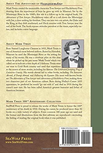 Adventures of Huckleberry Finn (SeaWolf Press Illustrated Classic): First Edition Cover - Image 2