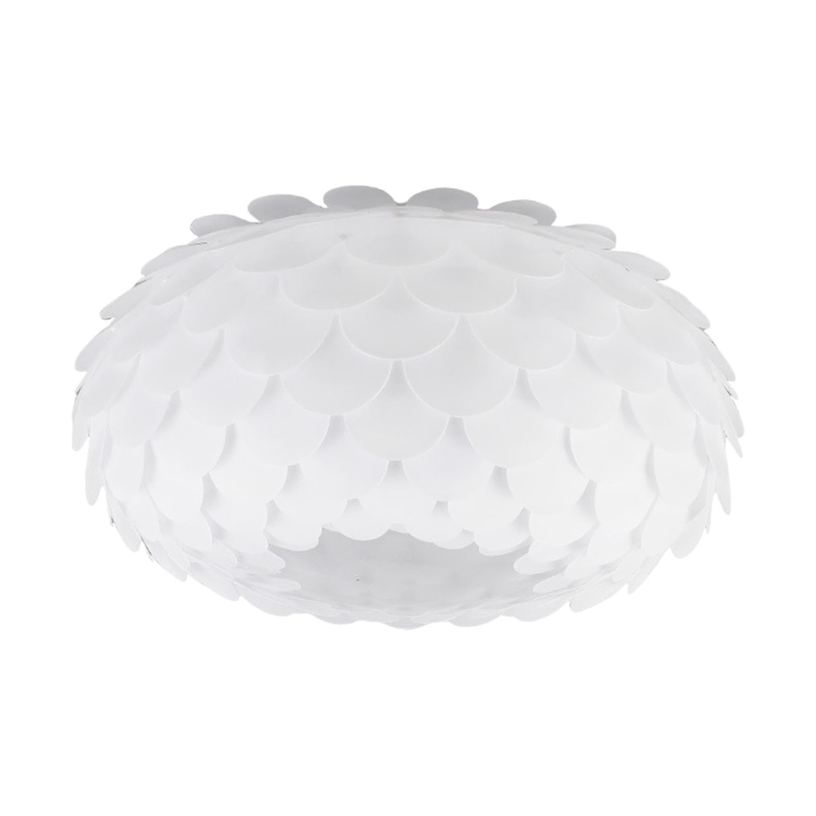 perfk Pendant Lamp Shade Lotus Flower Lampshade Modern Industrial White Hanging Light Fixture Decorative for Farmhouse Hotel Bar, 28cm