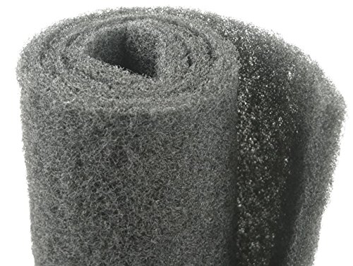 Aqua Flo 12"x 60"x 1.25" Coarse Black Universal Pond Filter Mat