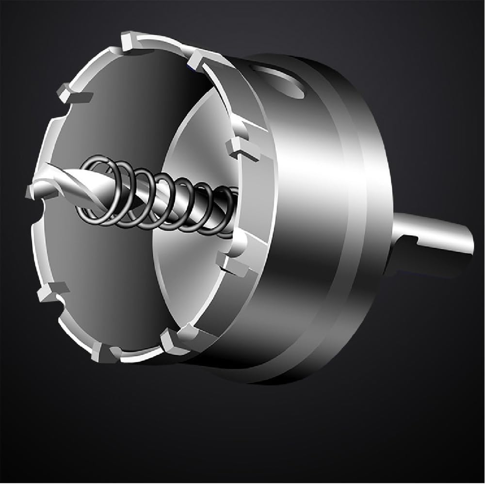 1個 コアドリルビット ステンレススチール ホールソー TCT カーバイドチップ コバルトドリルビット 金属切削 掘削ツール 75m