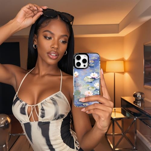 Coque iPhone 16 esthétique étang fleuri pour le quotidien - 5