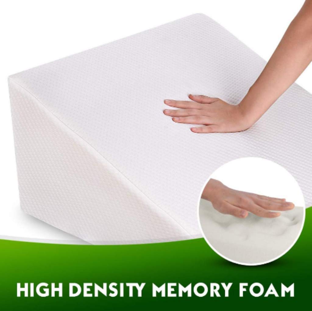 Goldstar Memory Foam Bed Wedge Pillow for Back Pain Snoring Gerd Acid