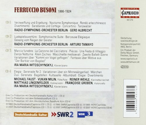 Musica Orchestrale, Da Camera E Per Pianoforte