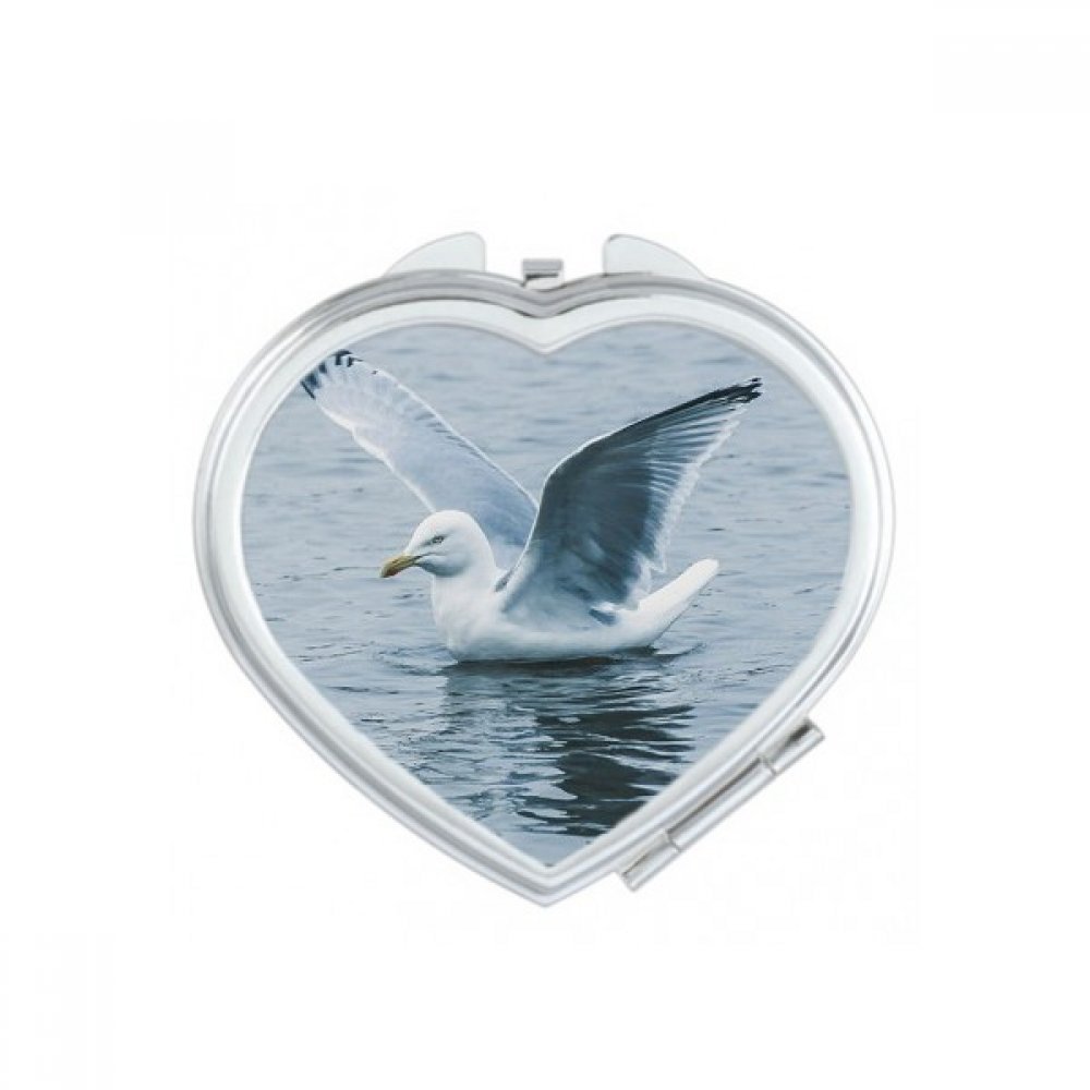 Miroir de poche ocean oiseau marin mignon compact pour maquillage
