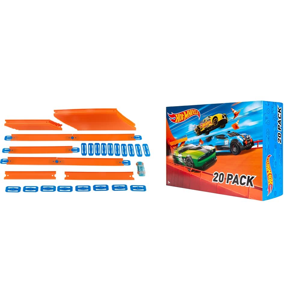 Buy Hot Wheels Car & Mega Track Pack [Amazon Exclusive] 40 Feet & 20