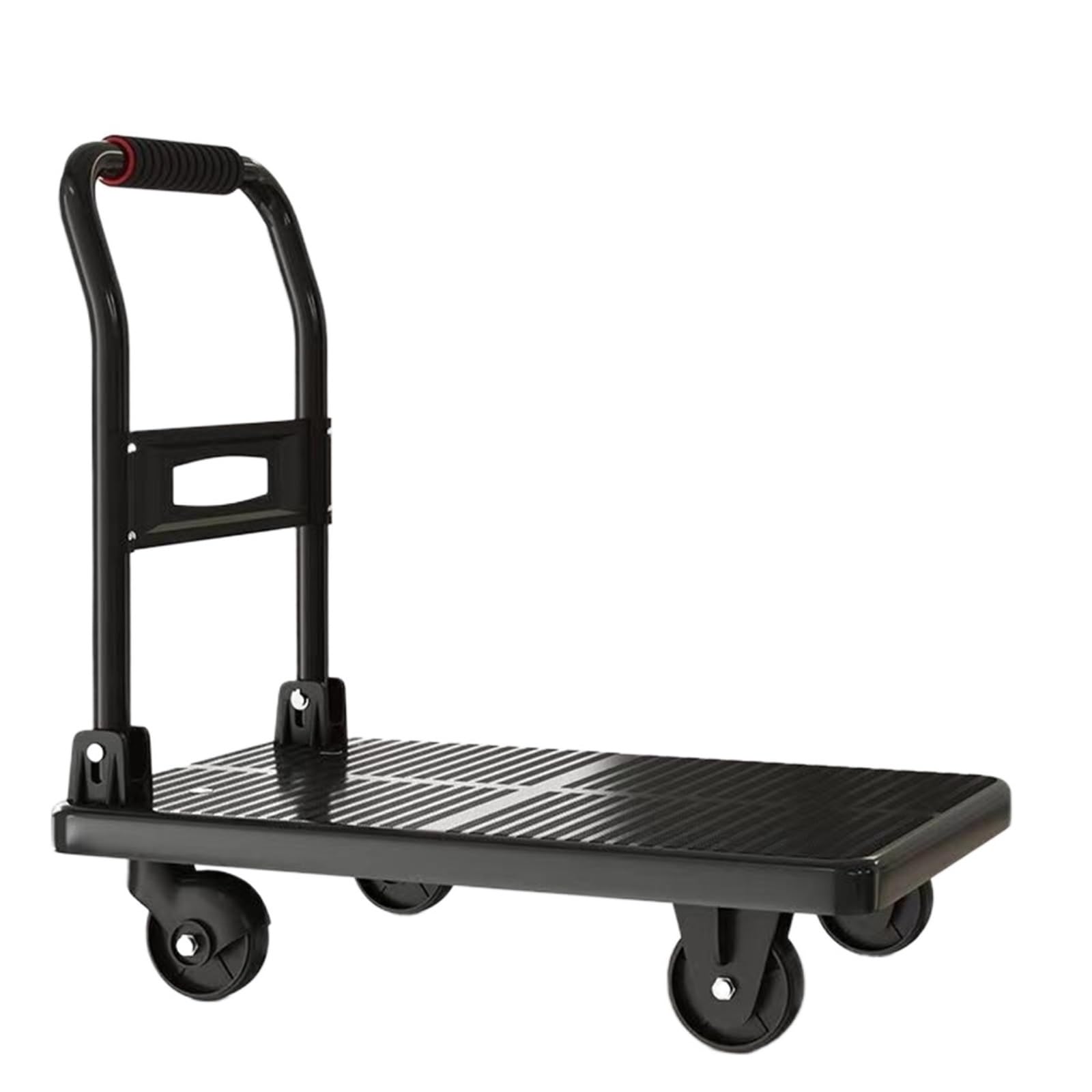 Carro de plataforma plegable para mover cargas pesadas sin esfuerzo y sin ruido en almacenes