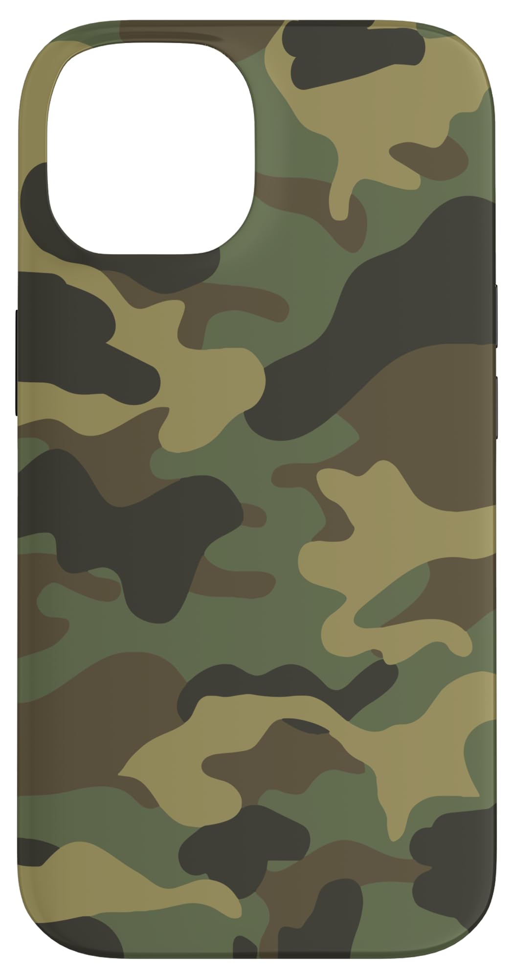 Camouflage green brown Military woodland Case for iPhone 14