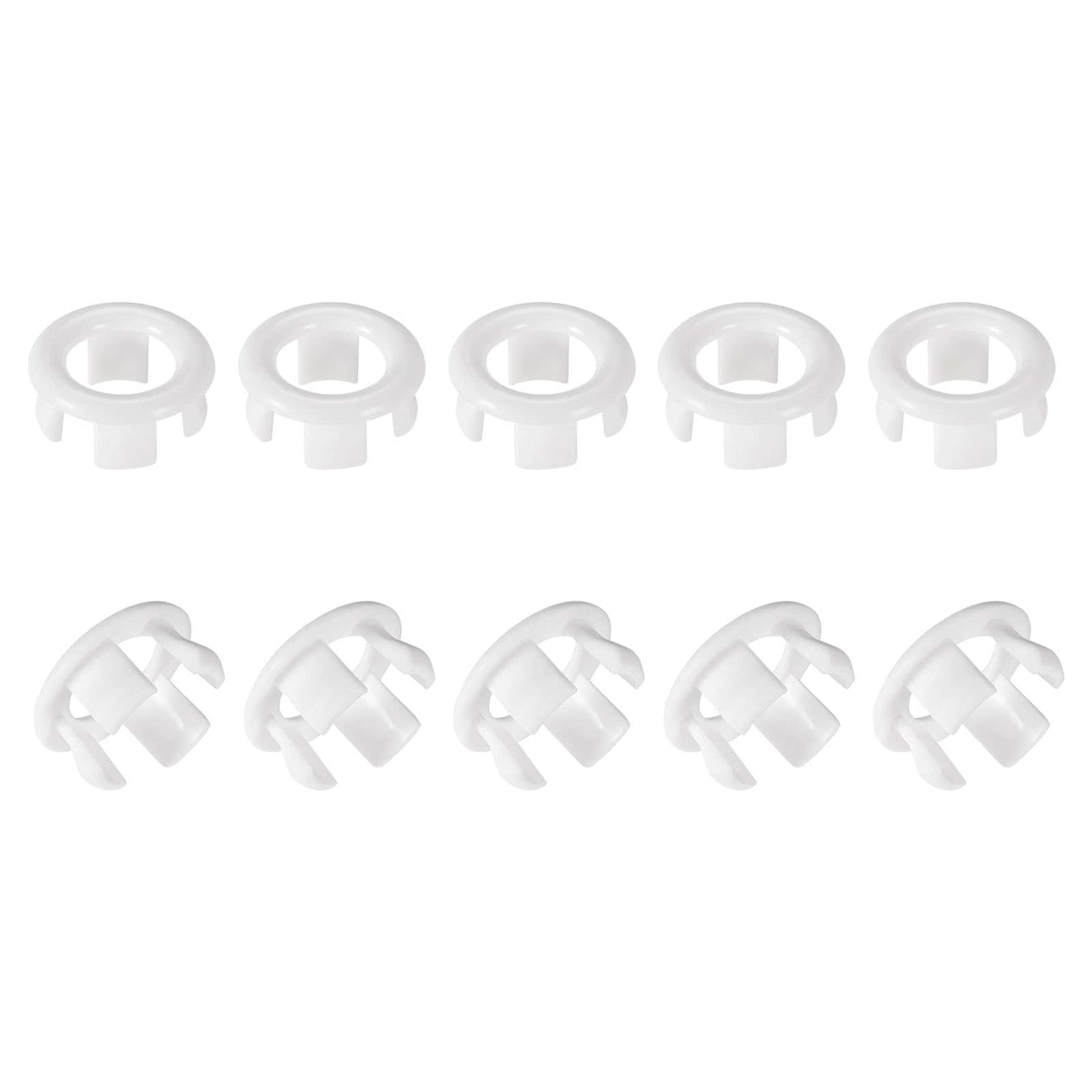 DTGN 30x15mm(DxT) Sink Overflow Cover, 24Pack, Good for Bathroom Kitchen Sink