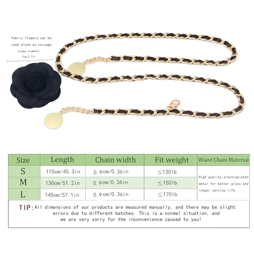 Metal waist chain dress Thin waist belt for women with skirt banquet party dress Large size belt for women Jeans accessories3