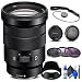 Sony E PZ 18-105mm f/4 G OSS Lens (SELP18105G) + Filter Kit + Lens Cap Keeper + Cleaning Kit + More (Renewed)