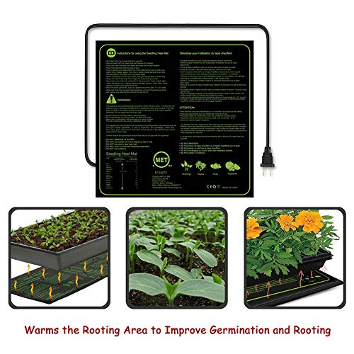 ZDYLM-Y Waterproof Seedling Heat Mat, IP67 Waterproof Start Seedling Propagation Heat Mats, for Seedlings, Germination