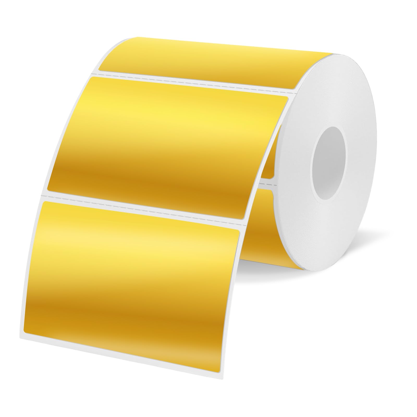 YEGAWEN 3x2 Inch Holographic Thermal Labels, Gold Thermal Sticker Labels, Rainbow Glitter Thermal Stickers for Price, Barcode, Mailing, Name, DIY Custom Logo Design, 200 Labels/1 Roll