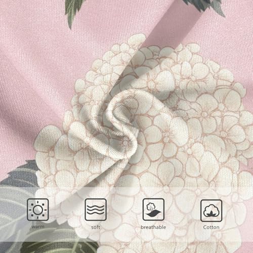 Hydrangea Flowers Pastel Pink Blue Cute Panties Girl Toddler Girls Underwear Cotton Artistic Kids Briefs Undies 2t3