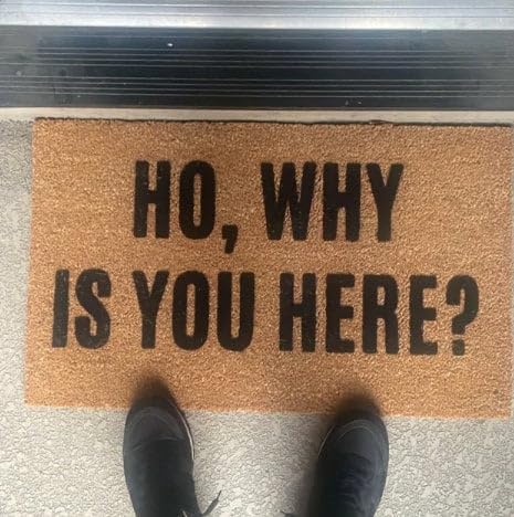 SXU Funny Welcome Mat Doormat 20x32 Inches, Polyester, Non-Slip, Waterproof, Perfect for Indoor/Outdoor Use