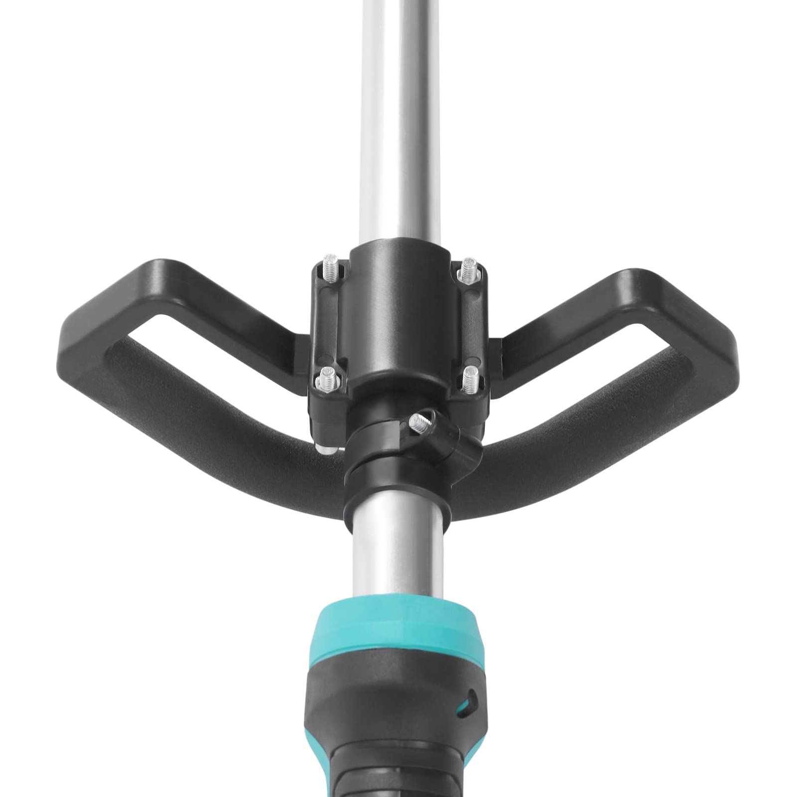 Cortacésped eléctrico con correa para el hombro, cortacésped de jardín (1300 W, 11000 rpm, cuchillas de 12 x 3,5 cm, varillas de 1,7 m, sin batería)