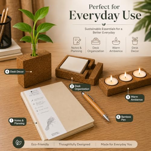 Image of Eco Corporate Gift Set Notebook Planter Candle Holder