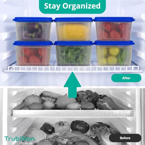 Image of PureChill Set of 6 Fridge Storage Containers 1800ml BPA Free Food Grade Plastic Stackable Transparent Boxes Freezer Safe for Vegetables Fruits Snacks Kitchen Made in India
