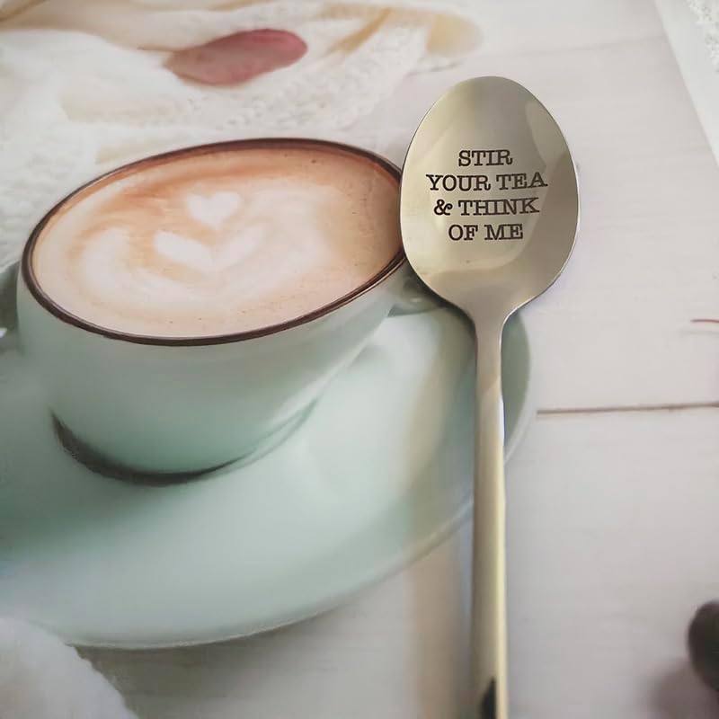 Miniatura 3 de Cucharas de regalo de cumpleaños de Navidad, cucharas para mujeres y hombres, cuchara para amantes del té, café, regalo para novio, hija, regalos de