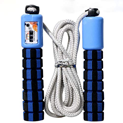 EnjoCho 2020 Fitness Skipping Rope Portable Durable and Easy Adjust Advanced Skipping (Blue)