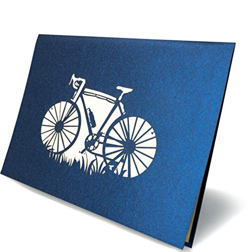 Foto von LIMAH® Pop Up Geburtstagskarte Fahrrad-Karte 3D Geschenkkarte Sport-Karte für Jungen Grußkarte Glückwunschkarte Rennrad-Karte für Sportler Kombinierbar mit einem Gutschein zum Geburtstag
