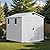 Patiowell 6x8 FT Outdoor Storage Shed with Floor - Resin Tool Shed with Lockable Door & 2 Windows, Easy Assembly for Garden, Backyard, Lawn Equipment, Light Gray