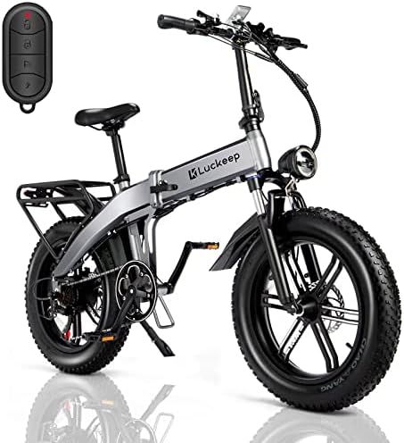Folding Electric Bike for Adults,750W BaFang Motor,31MPH 60Miles Range,48V 15AH Removable Lithium-Battery,20″ Fat Tire E-Bikes for Adults with Anti-Thief Alarm, Hydraulic Disc Brakes, 7-Speed