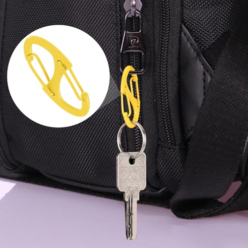 Image of 8 Pcs Zipper Clips Anti Theft Deterrent, Dual Opening Zippers Pull Replacement, Zipper Locks for Backpacks, Camping, Suitcases (8 Colors)