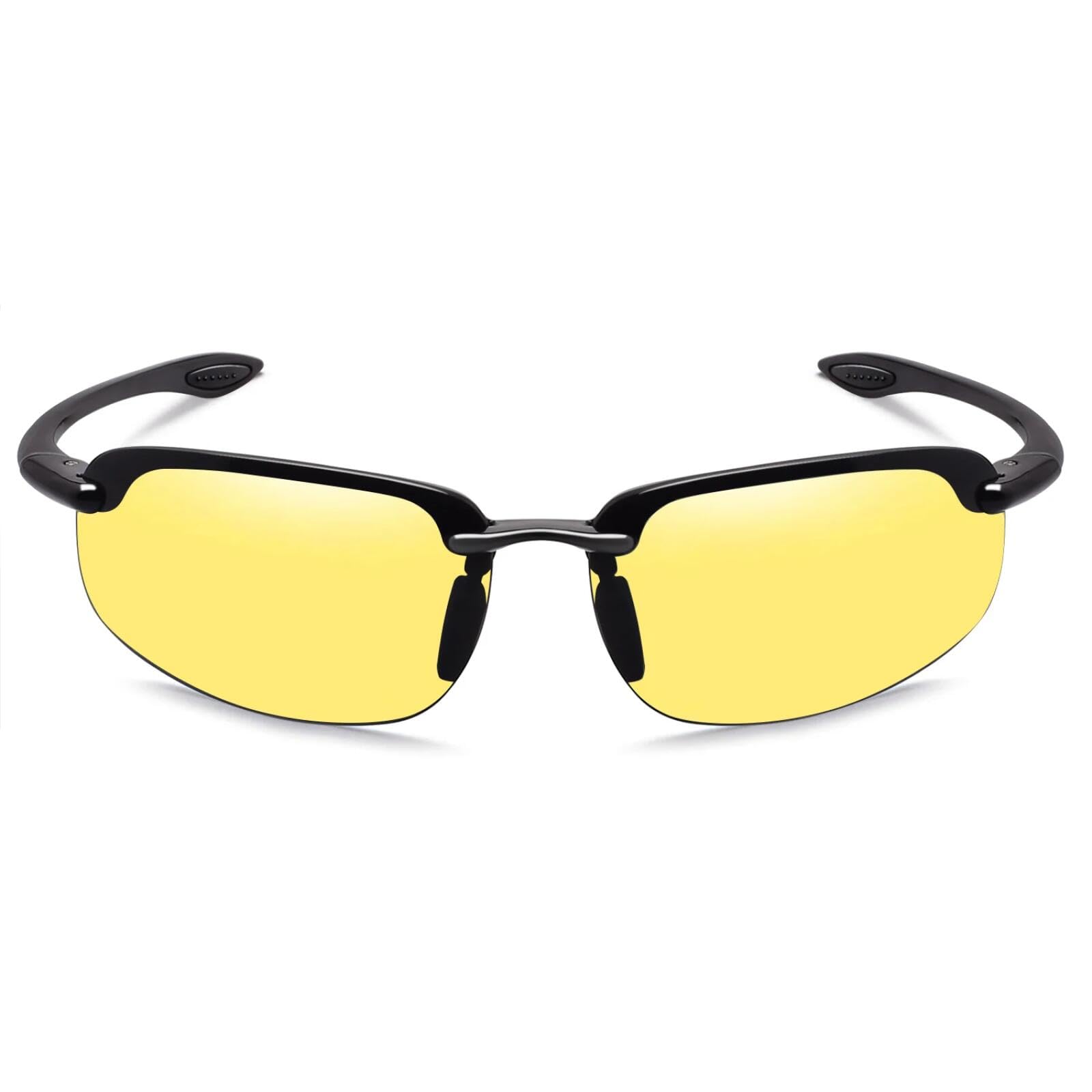 Lunettes de soleil de sport sans monture TR90 ultralégères et polarisées