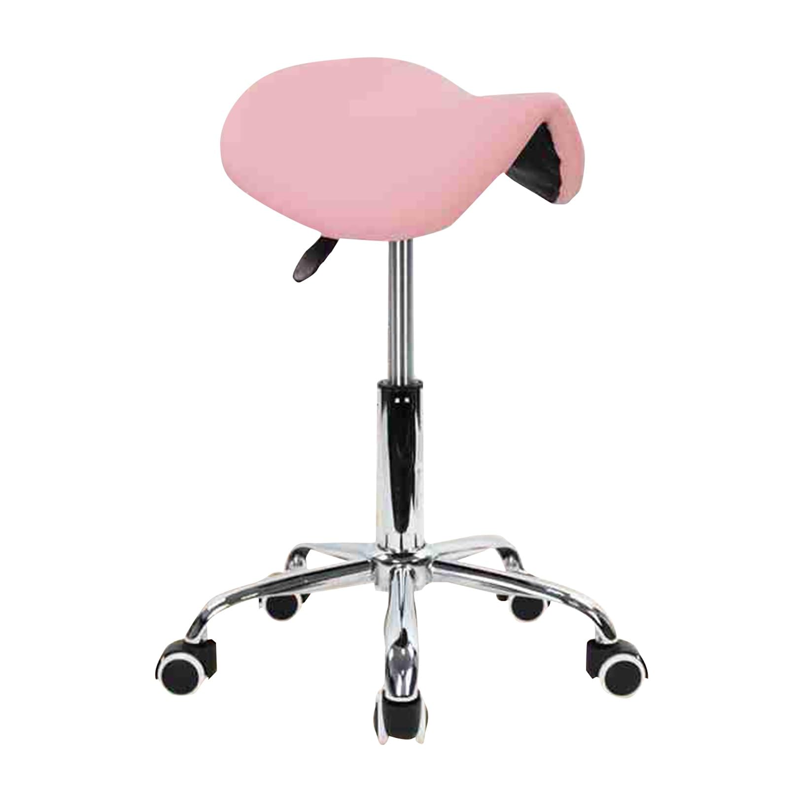 Taburete Giratorio con Ruedas, Taburete Ajustable con Ruedas, For Salón, Clínica, Laboratorio, Oficina, Cocina, Comedor, Sala De Estar, SPA(A)
