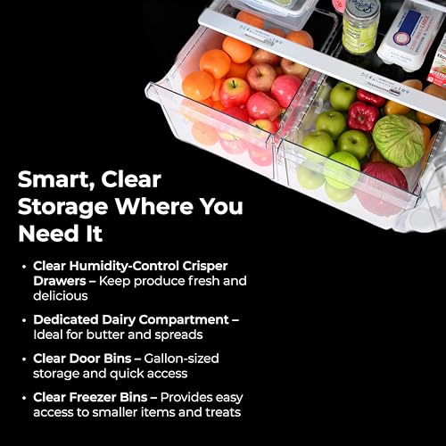 Kenmore 46-62315 30" Top Mount Refrigerator with Freezer-Adjustable Shelving, Humidity-Controlled Crispers, Optional Ice Maker, LED Light, ENERGY STAR Certified, 18.2 cu. ft. Capacity-Stainless Steel