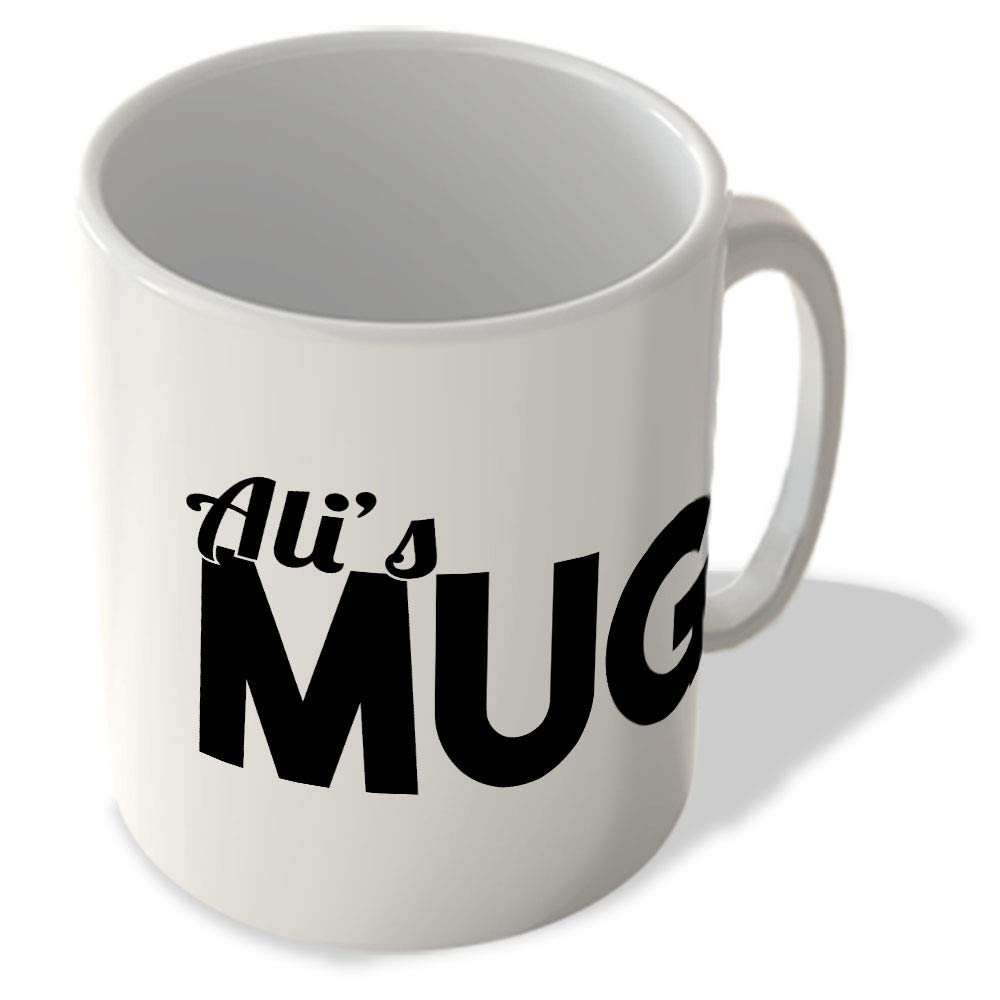 Mcmug White - Ali's Mug - Name Mug, Ceramic, 11Fl.oz.