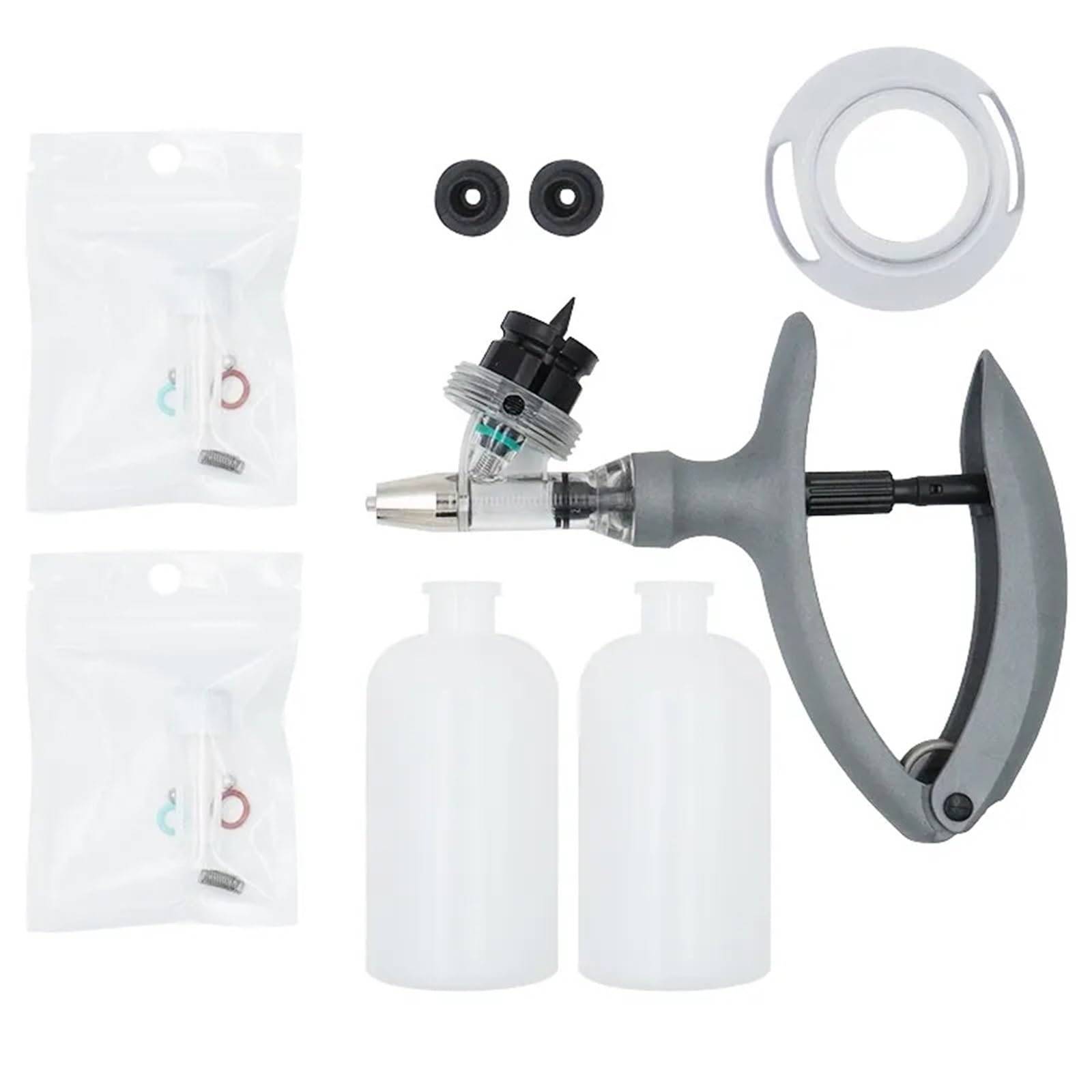 1 Ml/2 Ml/5 Ml Siringa Veterinaria Automatica Continua per Iniezione Animale Vaccino Regolabile per Bestiame Bovini Suini Ovini Dispositivo Veterinario per Somministrazione(Type2 2ml)