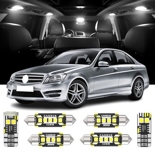 20 Piezas Luces LED Interiores para Mercedes Benz C-Class