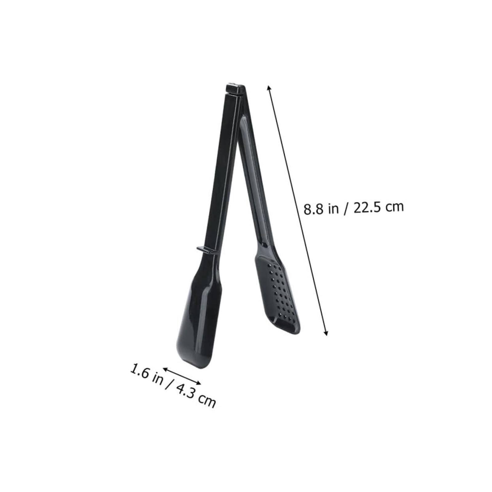 Szczypce do Bufetu Szczypce Do Grilla Ze Stali Nierdzewnej Nadają Się Do Serwowania Potraw, Smażenia, Pieczenia Steków Grillowania, Serwowania(Black)