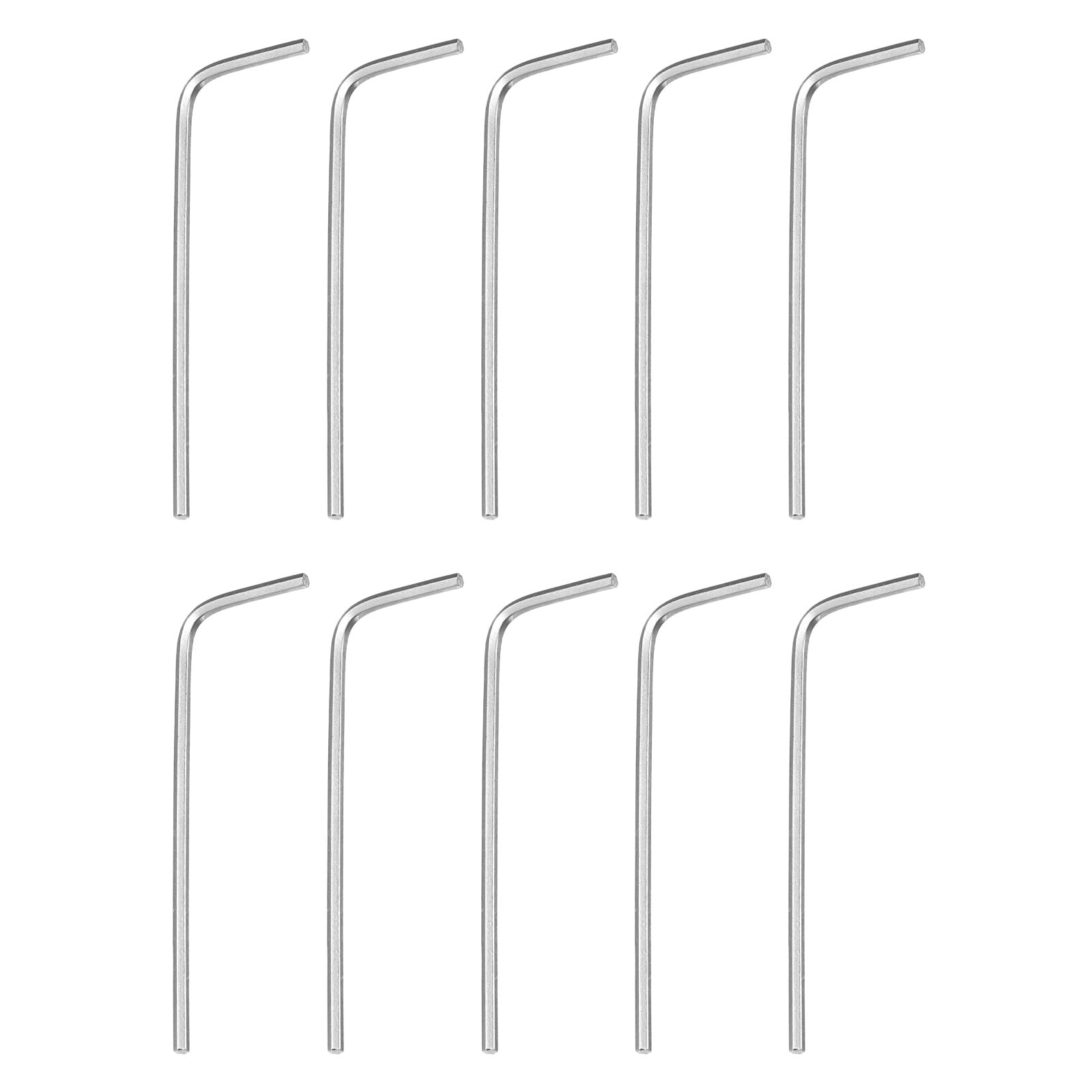 HARFINGTON 20pcs Hex Key Wrench 1/20" 45# Carbon Steel L-Shape Hexagon SAE Wrenches Repairing Tool for Home DIY Bike Motorcycle Repair, Silver Tone