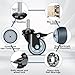3 inch Swivel Caster Wheels Set of 4,Heavy Duty Stem Caster Wheels 1200lbs,3/8
