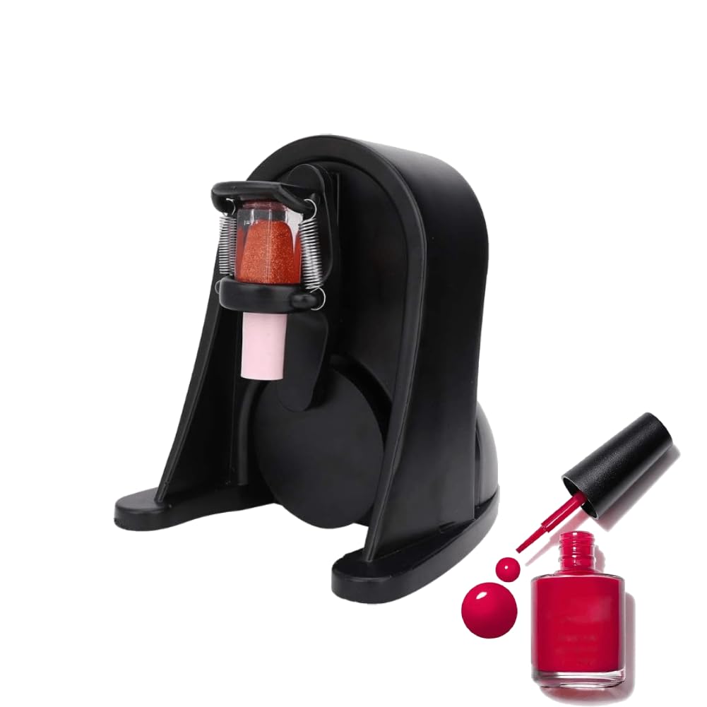 Nailpolish Gel Shaker Mixer Nail Polish Shaker Machine with Touch Button Adjustable Spring Accessories Automatic Stop Suitable for