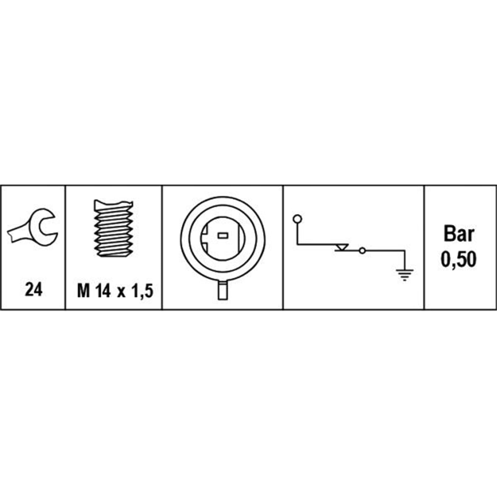 HELLA 6ZL 003 259-491 Interruttore a pressione olio, 12V, 1a... poli, Apritoio