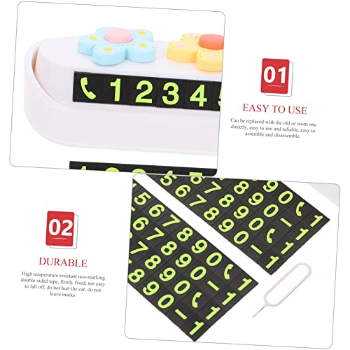 VALICLUD 5 Peças Placa De Número De Estacionamento Desenho Animado Decoração De Estacionamento Etiqu