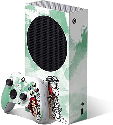 Skinit Decal Gaming Skin Compatible with Xbox Series S Bundle - Officially Licensed Disney Princess Ariel Sketch Art Design