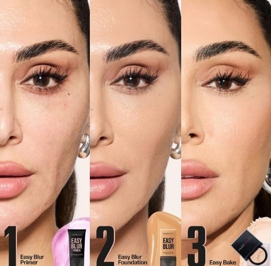 HUDABEAUTY ORIGINAL | EASY BLUR PRIMER | Silicone-Free Smoothing Primer | Prebase alisadora sin silicona | 30 ml / 1 FL. OZ | (Paquete de 4 unidades) by BELLAAAA