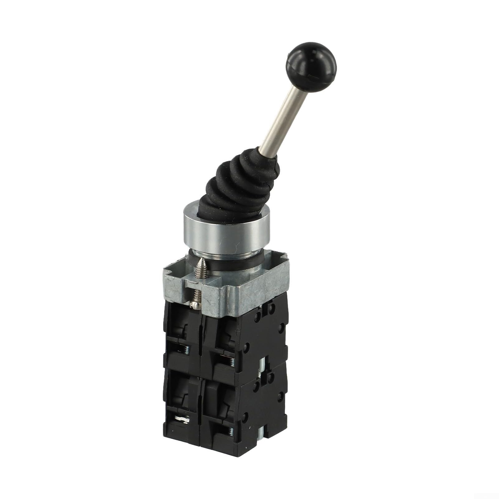 4 Position 4NO Spring Return Wobble Joystick Switch, Self-Resetting Type for XD2-PA24CR, 600V 10A Rocker Switch with Oil-Resistant Rubber Bushing,